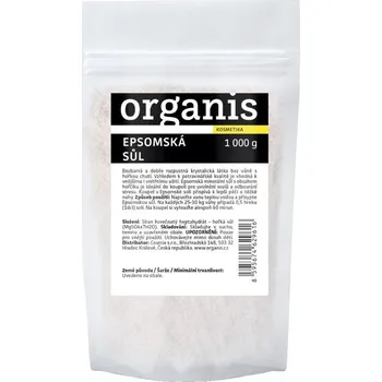 Koupelová kosmetika Organis Epsomská sůl 1000 g