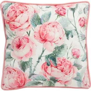 Dekorativní polštářek Barevný polštář s růžemi - 45*45cm