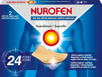Náplast Reckitt Benckiser Nurofen Náplasti 200 mg 10 cm x 14 cm 2 ks