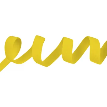 Textilní guma Pruženka plochá 21mm žlutá