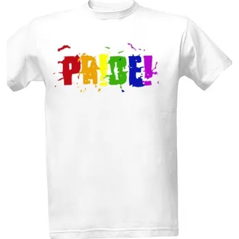 Tričko s potiskem Pride white pánské