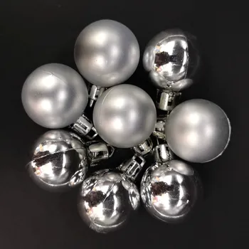 Vánoční dekorace AMADEA Náhradní koule stříbrné 8 ks