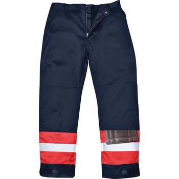 Portwest Kalhoty BIZFLAME FANORE pas, různé barvy Velikost XL modrá/červená