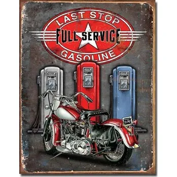 Plechová cedule Legends - Last Stop - plechová cedule, 40x32 cm