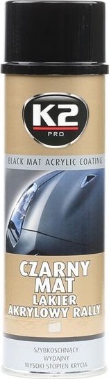 Sprej černý matný K2 500ml