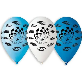 Karnevalový kostým Prémiové balónky 12" - Auta, 5 kusů