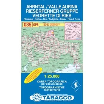 Tabacco WK 035 Valle Aurina - Vedrette di Ries / Ahrntal 1:25 000