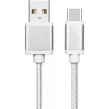 Datový kabel TB Touch USB - USB-C kabel, 2m, stříbrný AKTBXKUCSBA200V