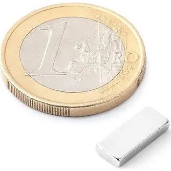 Dekorativní magnet Neodymový magnet kvádr 12 × 5 × 2 mm, síla 1,1 kg