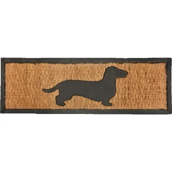 Rohožka jezevčík guma/kokosové vlákno 75x26cm