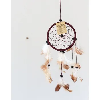 Lapač snů Lapač snů hnědý (jeden kruh) 12cm