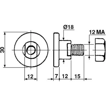 šroub nože vhodné pro KUHN, orig. č. 56115800