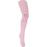 Yo dětské dívčí punčocháče s králíčkem z mikrovlákna 40 DEN barva: pudrově růžová, velikost: 92-98