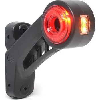 Zadní světlomet Svítilna obrysová LED krátká zkosená pravá WAS W77.2SS/RB