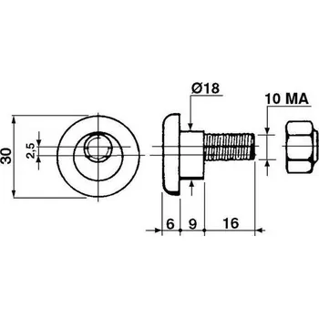 šroub nože vhodné pro VICON, NEW HOLLAND, JOHN DEERE