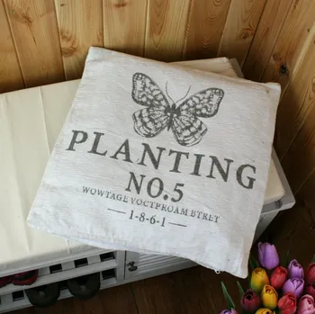 Povlak na dekorativní polštářek Povlak na polštář Planting bílý 40x40cm