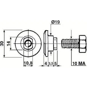 šroub nože vhodné pro TAARUP, orig. č. 56403000