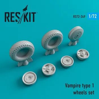 Plastikový model Reskit 1/72 Vampire type 1 wheels (AMOD/HELL/REV)