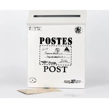 Poštovní schránka Poštovní schránka černo-bílá 22x6x30cm