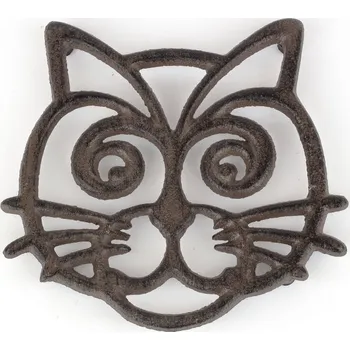 Podložka pod hrnec Litinová podložka pod hrnec kočka 16x15cm