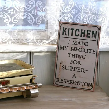 Plechová cedule Plechová cedule KITCHEN 20x30cm