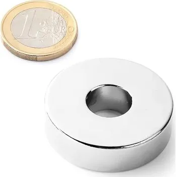 Dekorativní magnet Neodymový kruhový magnet Ø 35/12 mm, v. 10 mm, síla 21 kg