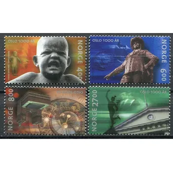 Poštovní známka (2000) MiNr. 1342 - 1345 ** - Norsko - 1000 let město Oslo