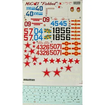 Plastikový model Print Scale 1/48 MiG-21 Fishbed (wet decals)