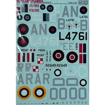 Plastikový model Print Scale 1/48 Westland Lysander WWII (wet decals)