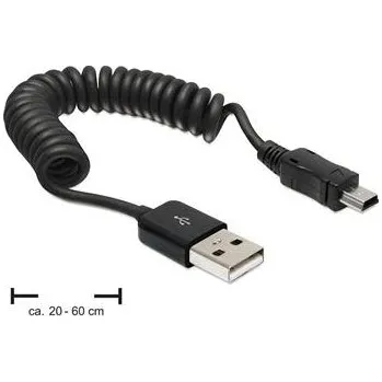 Datový kabel Delock kabel USB 2.0 A samec > USB mini samec, kroucený kabel
