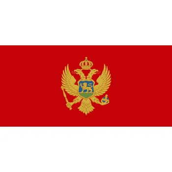 Vlajka Černá Hora vlajka - 30 x 45 cm - tunel, karabina