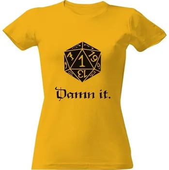 Dámské tričko Tričko s potiskem Dračí doupě - dámské (černá) dámské