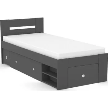 Postel Postel Rea Larisa s roštem a čely 90cm - Postel 90 x 200cm s roštem a úložným prostorem