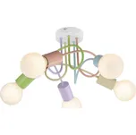 Rabalux 6340 dětské stropní svítidlo Linett 5x40W | E27 | IP20 - vícebarevný + K nákupu nad 3000 Kč dárek zdarma