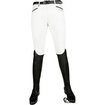 Jezdecké kalhoty Rajtky HKM -SILVER STREAM SHINE- - Bílá - 40