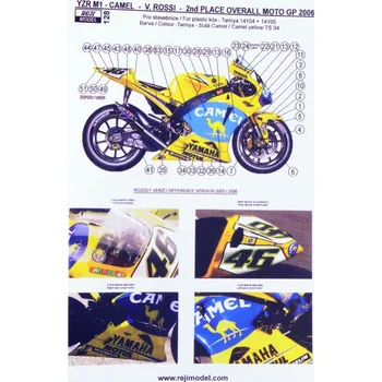 Plastikový model Reji model 1/12 YZR M1 MOTO GP 2006 (CAMEL #46)