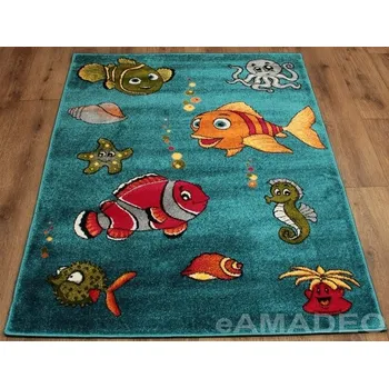 Koberec Akcila Dětský kusový koberec Kolibri 11381-140 moře, modrý - 120x170 cm