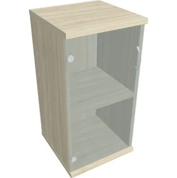 Kancelářský vozík HOBIS skříň policová dvéřová - S 2 40 03 L, akát + doprava zdarma