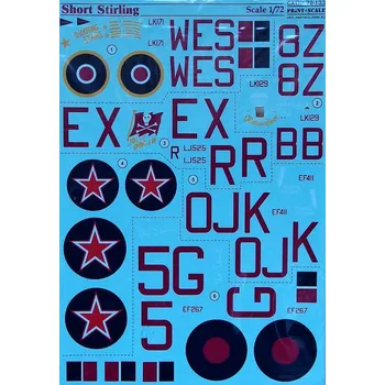 Plastikový model Print Scale 1/72 Short Stirling Part 1 (wet decals)