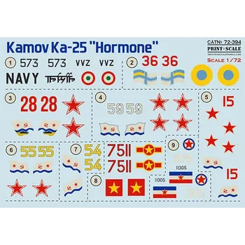 Plastikový model Print Scale 1/72 Kamov Ka-25 'Hormone' (wet decals)