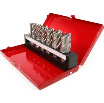 Vrtačka 7-dílná sada vrtáků HSS M2 Core 14 - 24 mm pro magnetické vrtačky (TrueTech)