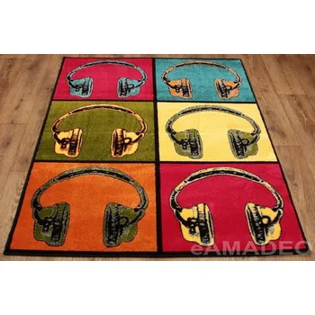 Koberec Akcila Dětský kusový koberec Kolibri 11157-160 sluchátka, vícebarevný - 120x170 cm