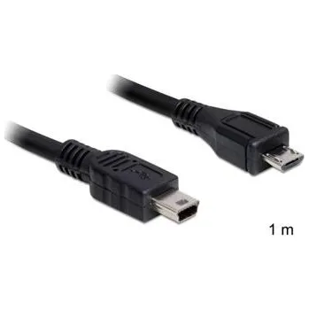 Datový kabel Delock Cable USB 2.0 micro-B male > mini USB male 1 m