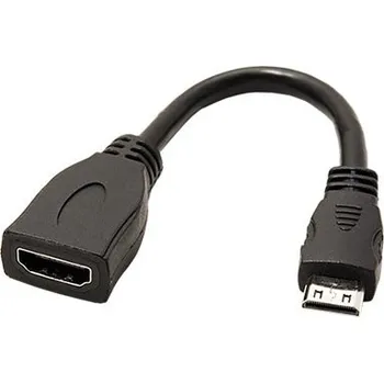 Video kabel Value Kabelová redukce High Speed HDMIl s Ethernetem, HDMI A(F) - miniHDMI C(M), 0,15m - 11.99.5586