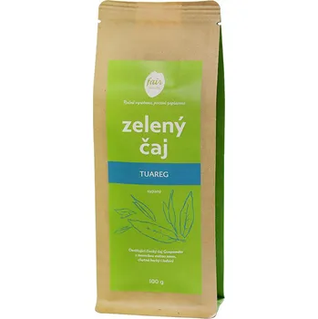 Čaj Fairobchod Bio zelený čaj Tuareg s mátou, větší balení Hmotnost: 200 g