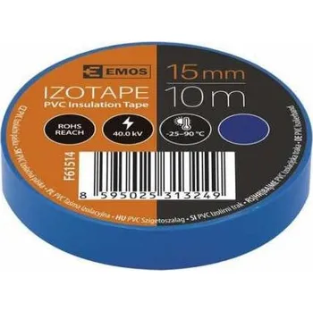 Izolační páska PÁSKA elektro 15mm 10m modrá , elektroizolační páska