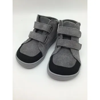 Dívčí obuv Baby bare Febo FALL - grey s okopem s membránou Velikost EU: 21, vnitřní délka: 136, vnitřní šířka: 62
