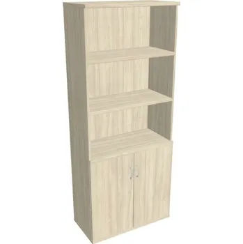 Kancelářský vozík HOBIS skříň policová dvéřová - S 5 80 03, akát + doprava zdarma