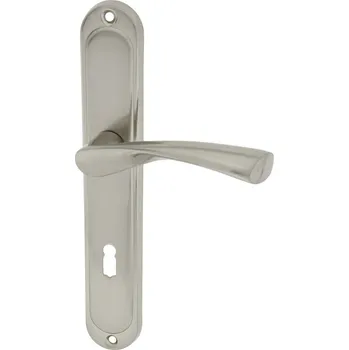 Alub Dajana nikl satina - dveřní štítové kování 72 mm