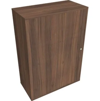 Kancelářský vozík HOBIS skříň policová, roleta levá - DZ 3 80 07 L, ořech + doprava zdarma